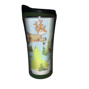 Starbucks Holiday holographic Tumbler small reindeer